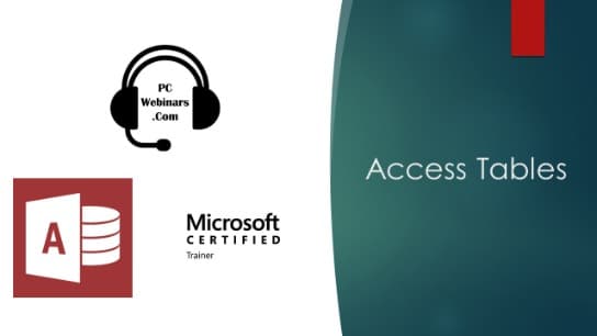 Microsoft Access Tables